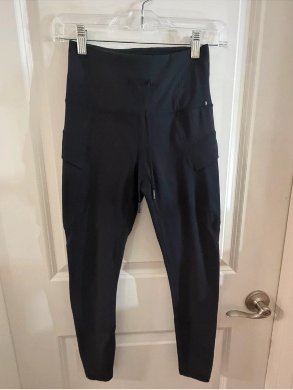 Spyder Black High-Waist Performance Leggings with Side Pockets